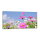 K&uuml;chenr&uuml;ckwand Glas 80x40 Spritzschutz Herd Sp&uuml;le Fliesenschutz K&uuml;che Blume Rosa
