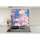 K&uuml;chenr&uuml;ckwand Glas 65x60 Spritzschutz Herd Sp&uuml;le Fliesenschutz Deko Blumen Pink