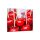 K&uuml;chenr&uuml;ckwand Glas 65x60 Spritzschutz Herd Sp&uuml;le Fliesenschutz S&uuml;&szlig;igkeiten Rot