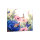 K&uuml;chenr&uuml;ckwand Glas 65x60 Spritzschutz Herd Sp&uuml;le Fliesenschutz Deko Blumen Blau
