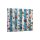 K&uuml;chenr&uuml;ckwand Glas 65x60 Spritzschutz Herd Sp&uuml;le Fliesenschutz Muschel Blau
